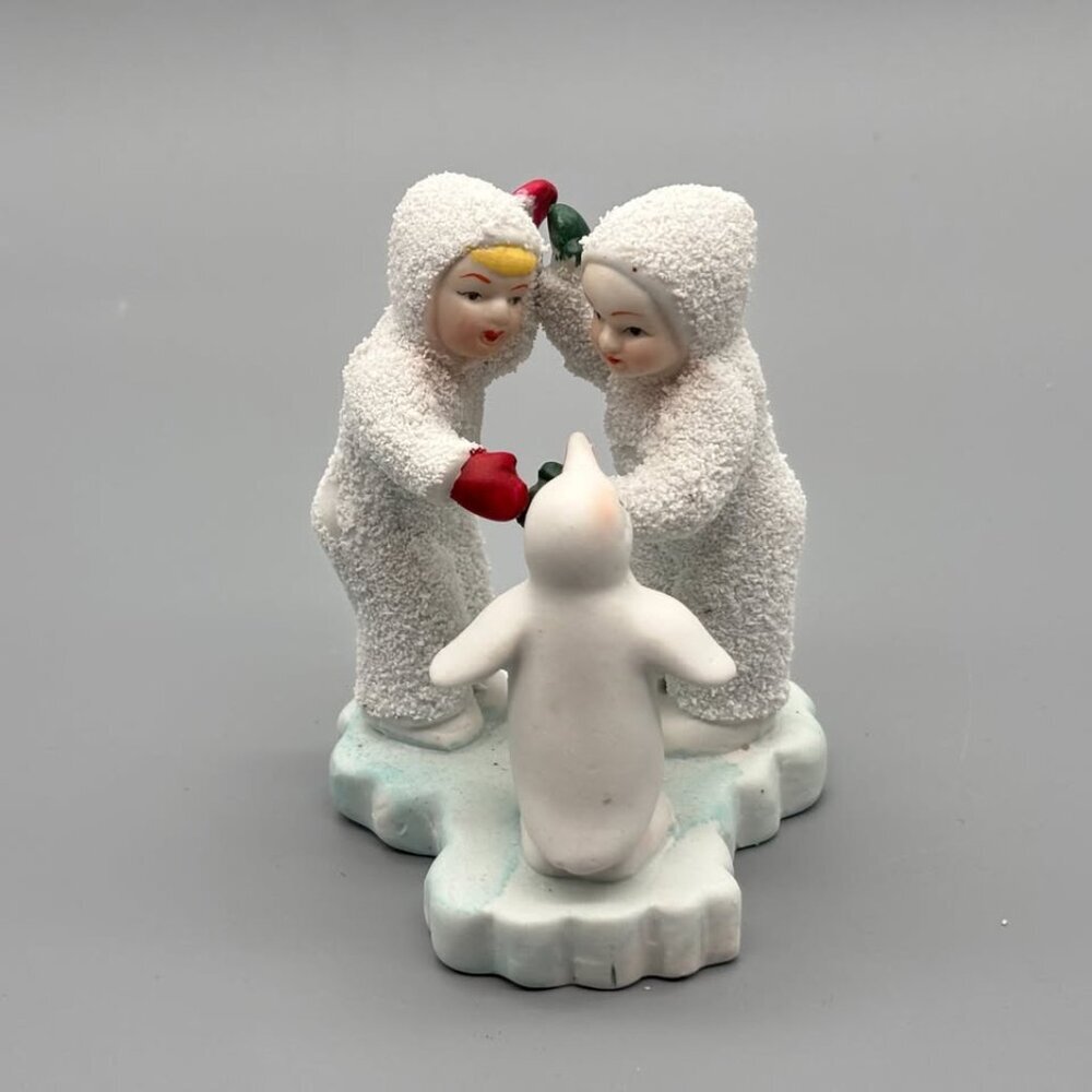 Vintage Department 56 Snowbabies Figurine - Penguin Dance